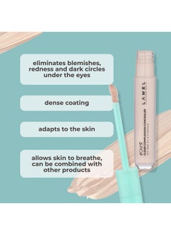 LAMEL Oh My Clear Complexion Concealer 403 Medium Beige Creamy Formula Instantly Conceals Imperfections Sweat And Water Resistant Smooth Natural Finish 7Ml  - Image 4