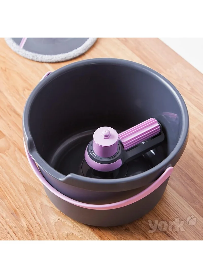 مينيهوم Roll & Up Foldable Mop Rotary Mop Cleaning Set