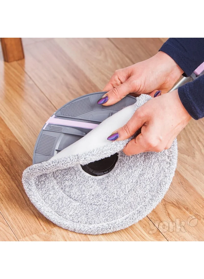 مينيهوم Roll & Up Foldable Mop Rotary Mop Cleaning Set