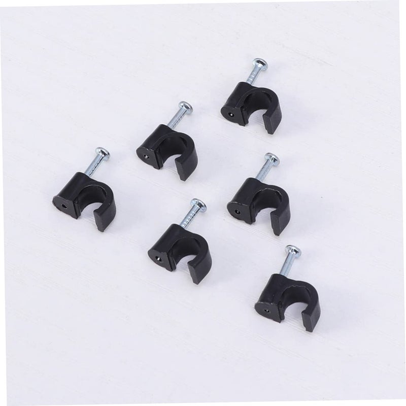 100pcs Black Cable Clips Wire Cord Fasteners 1.5X1.1cm Wall Clamp Organizer For Neat Management - Image 4