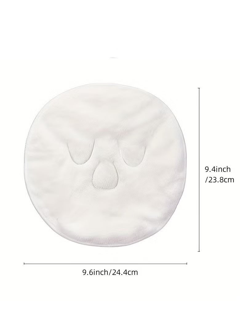 2 pcs Hot Compress Face Towel Masks, Reusable Facial Steamer Towel For Hot Cold Skin Care, Moisturizing Face Steamer, Beauty Facial Towel For Home And Beauty Salon - Image 3