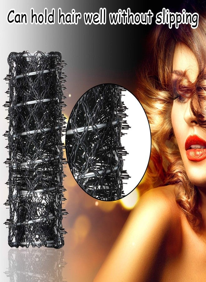 WILLBOND 48 Pieces Wire Mesh Hair Rollers Set Hair Perm Rods Hairdressing Wave Curlers with Duck Teeth Tresses Clips(0.71/0.87/1.1 Inch) - Image 4