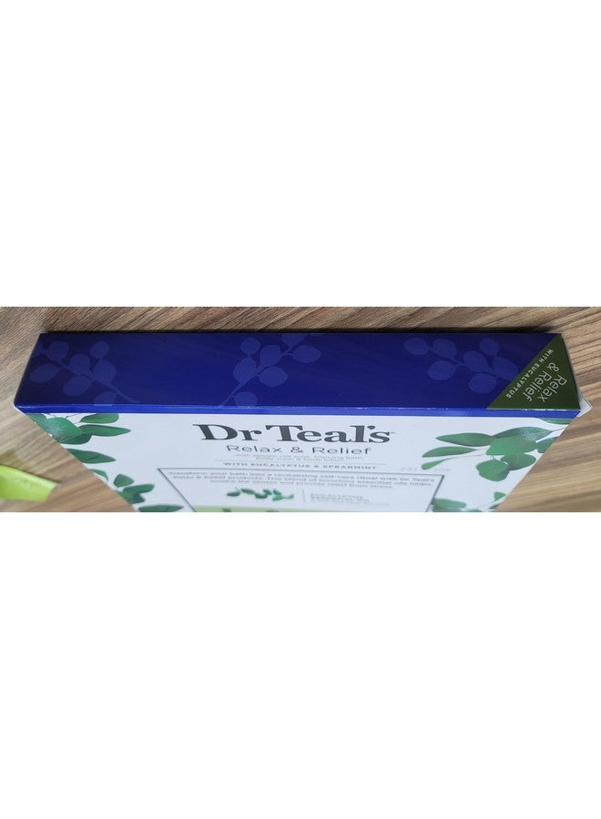 Dr Teal's Dr Teal's Relax & Relief Eucalyptus & Spearmint Epsom Salt 11oz & Foaming Bath Oil, Body Wash 3oz & Body Lotion 1oz Set  - Image 4
