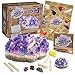 MindWare Dig It Up Giant Gem Discovery Kit Gemstone Dig Kit Offers Geology for Kids with 12 Real Polished Hidden Gemstones Includes 1 Giant Gem Chiseling Tools Gemstone Poster Ages 4 - Image 2
