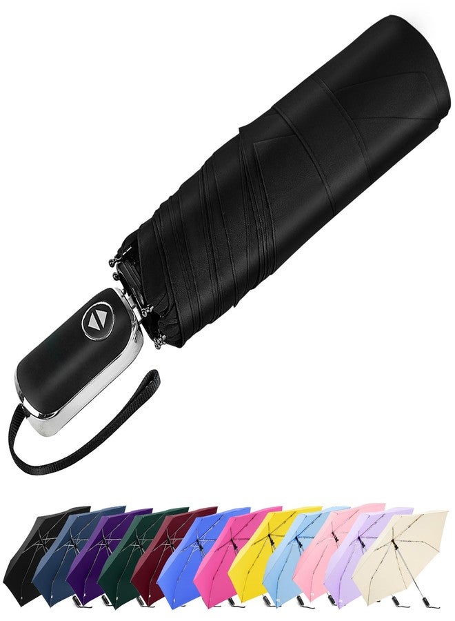 Lejorain Mini Automatic Umbrella for Travel - Flat Compact Folding Umbrella Lightweight Portable Umbrellas for Rain Paraguas - Image 1