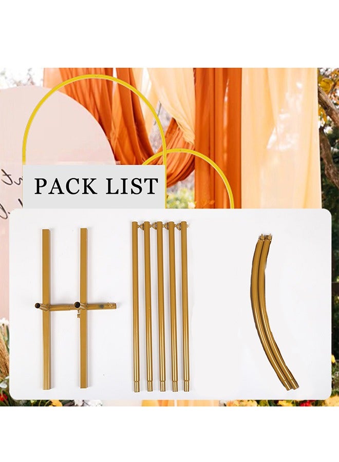 1x2m Arch Backdrop Stand Metal Gold Wedding Arch Frame Backdrops Stand Frame for Birthday Party Baby Shower Graduation Decoration  - Image 3
