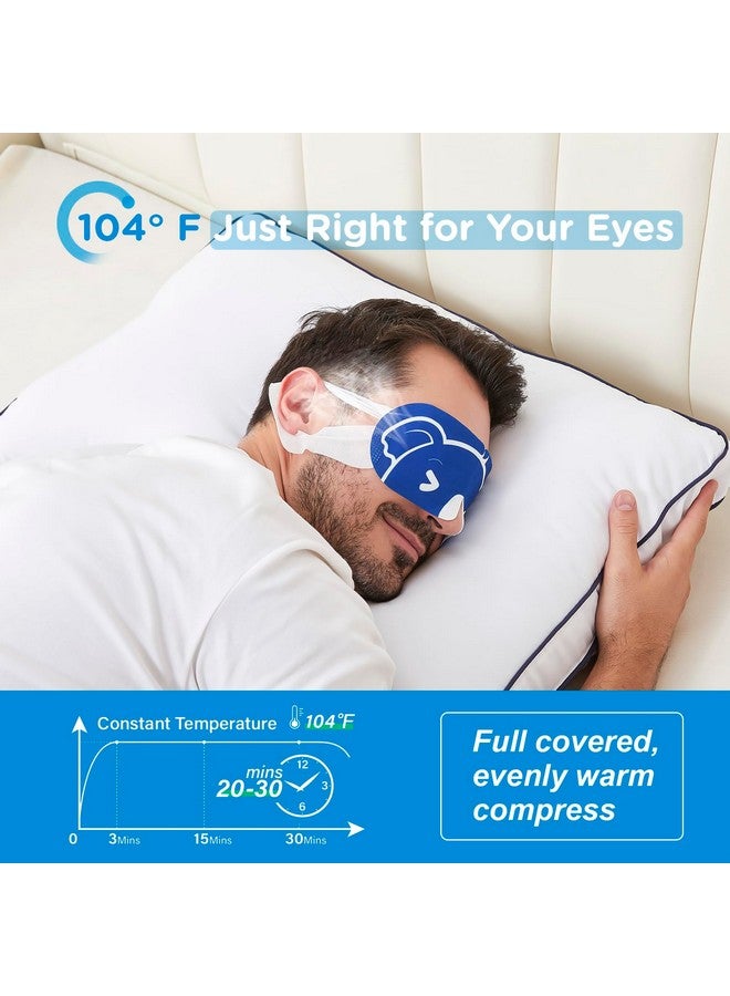 ZHENYEMEI 20 Packs Men's Steam Eye Mask,Heated Eye Mask for Dry Eyes Dark Circles Puffy Eyes,Disposable SPA Warm Compress,Travel Essentials & Relaxation Gifts for Men|Teacher|Dad|Boyfriend|Family(Unscented) - Image 3