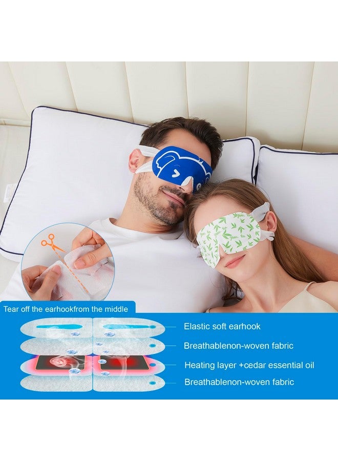 ZHENYEMEI 20 Packs Men's Steam Eye Mask,Heated Eye Mask for Dry Eyes Dark Circles Puffy Eyes,Disposable SPA Warm Compress,Travel Essentials & Relaxation Gifts for Men|Teacher|Dad|Boyfriend|Family(Unscented) - Image 5