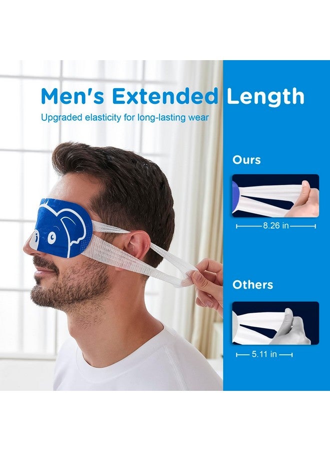 ZHENYEMEI 20 Packs Men's Steam Eye Mask,Heated Eye Mask for Dry Eyes Dark Circles Puffy Eyes,Disposable SPA Warm Compress,Travel Essentials & Relaxation Gifts for Men|Teacher|Dad|Boyfriend|Family(Unscented) - Image 4
