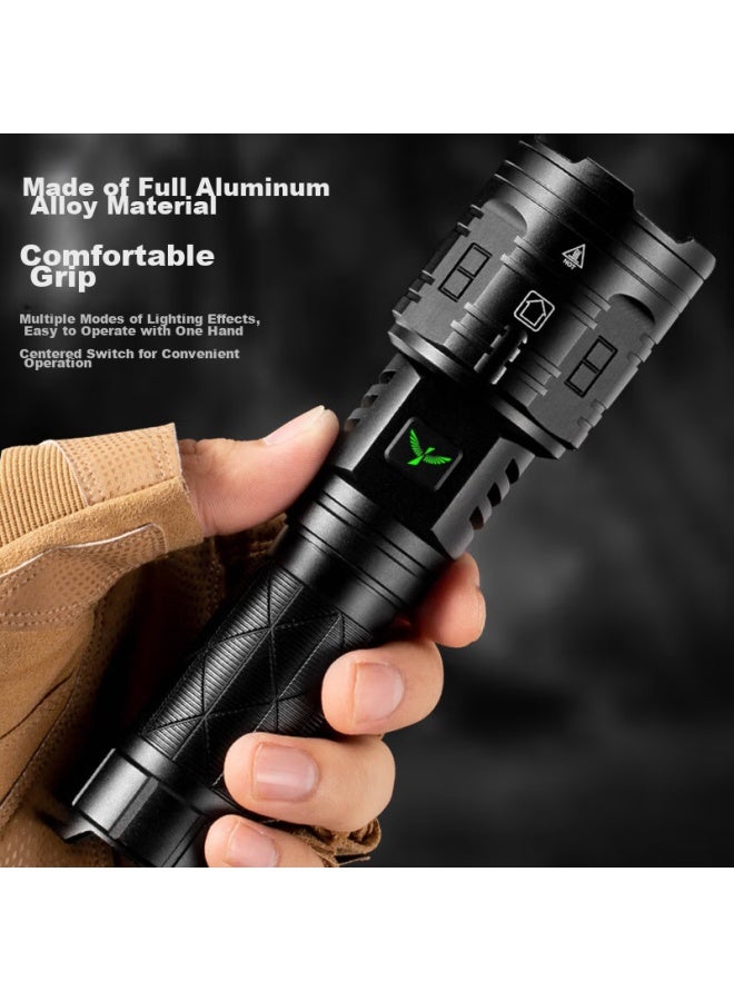 SkyFire Tianhuo Flashlight, Canglong High-intensity Ultra-bright Zoomable Laser, Outdoor And Home Use, Long-range, Military-grade, Long Battery Life, Specialized For Wilderness Survival - Image 2