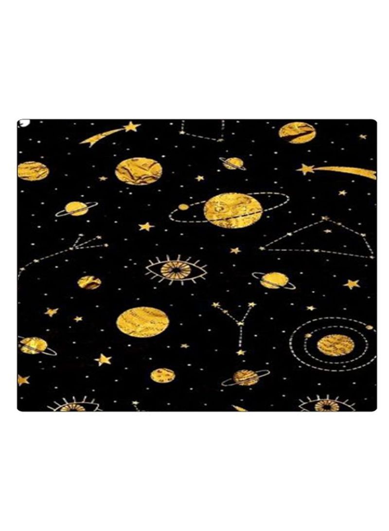 RKN Printed Anti-Slip Gaming Mouse Pad Black/Gold