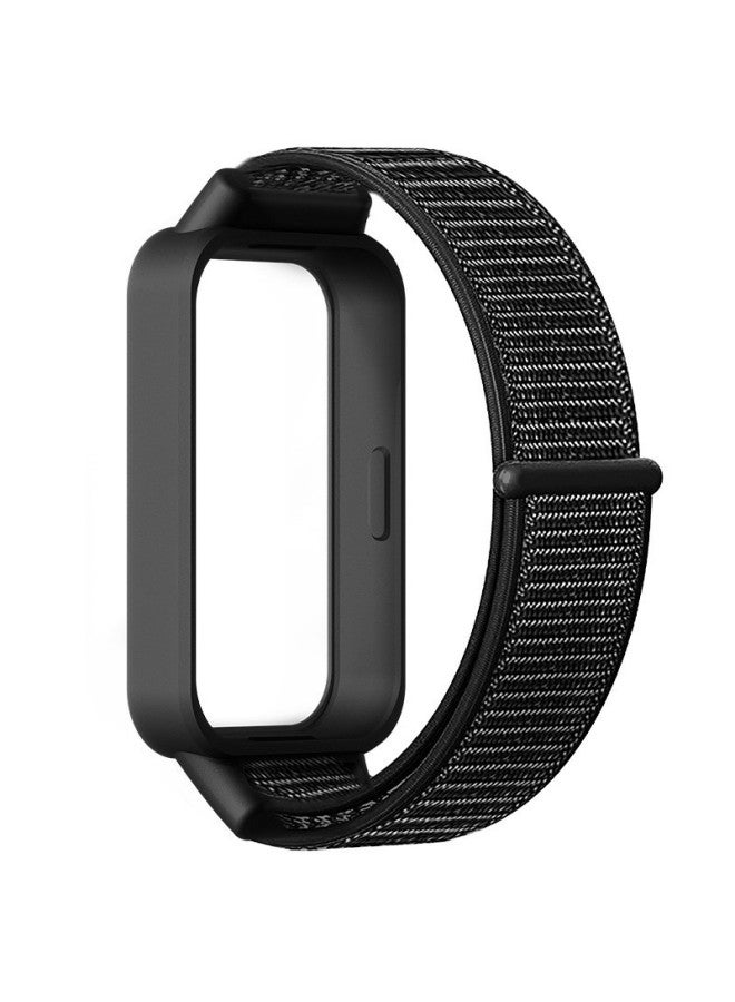 For Redmi Bracelet 3 Strap Redmi Band3 Strap Xiaomi 9Active Nylon Loop Strap-Color:Red And Black-Specifications:Redmi Bracelet 3/xiaomi 9active  - Image 3