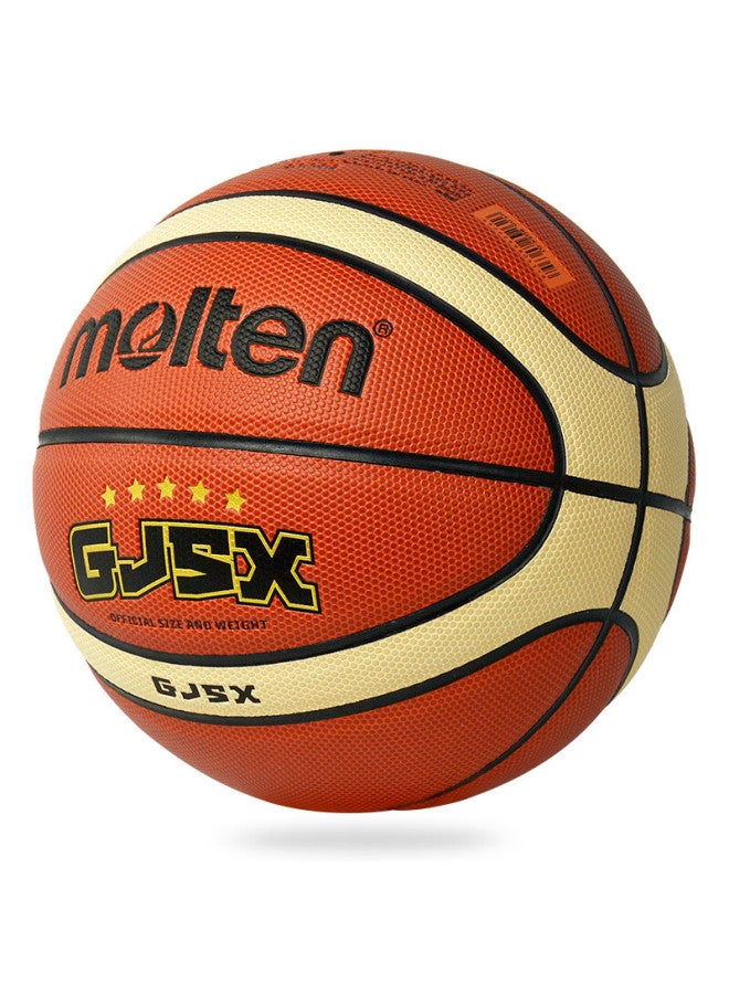 مولتين Molten Gj5x كرة سلة، مقاس 5، للأطفال، الشباب، رياض الأطفال، طلاب المدارس، Bg5x-gj، للاستخدام الداخلي والخارجي، مادة PU - Image 1