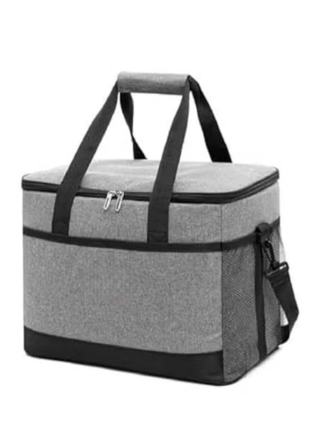HOOKOR Large Cooler Bag,33L Collapsible Insulated Bags Leakproof Lunch Cooler Tote with Multi-Pockets for Adult Insulated Thermal Bag for Beach, Picnic, Family Outdoor Activities - Image 1