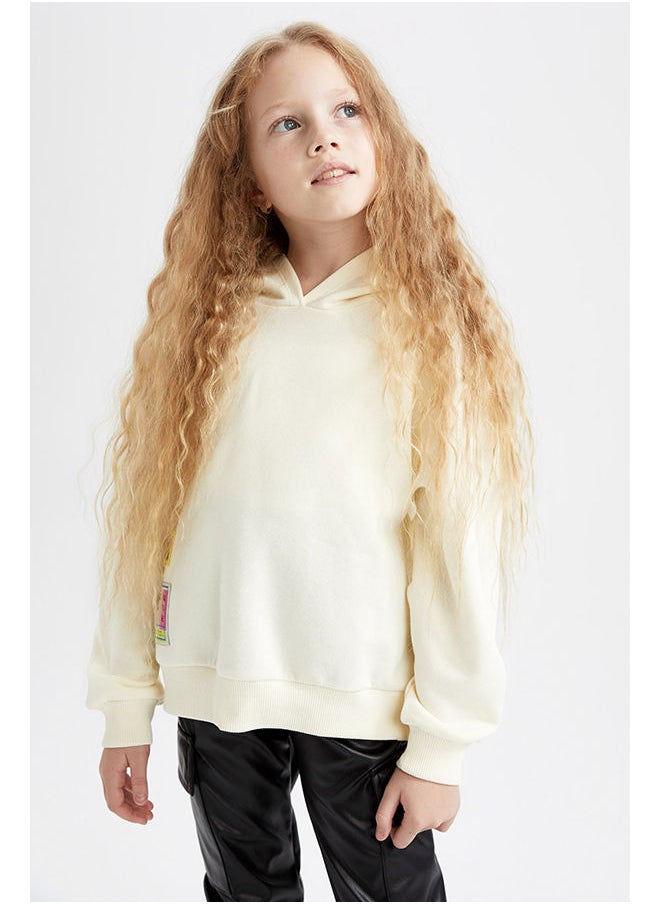 DeFacto - Girl Ecru Sweat Shirt - Image 1