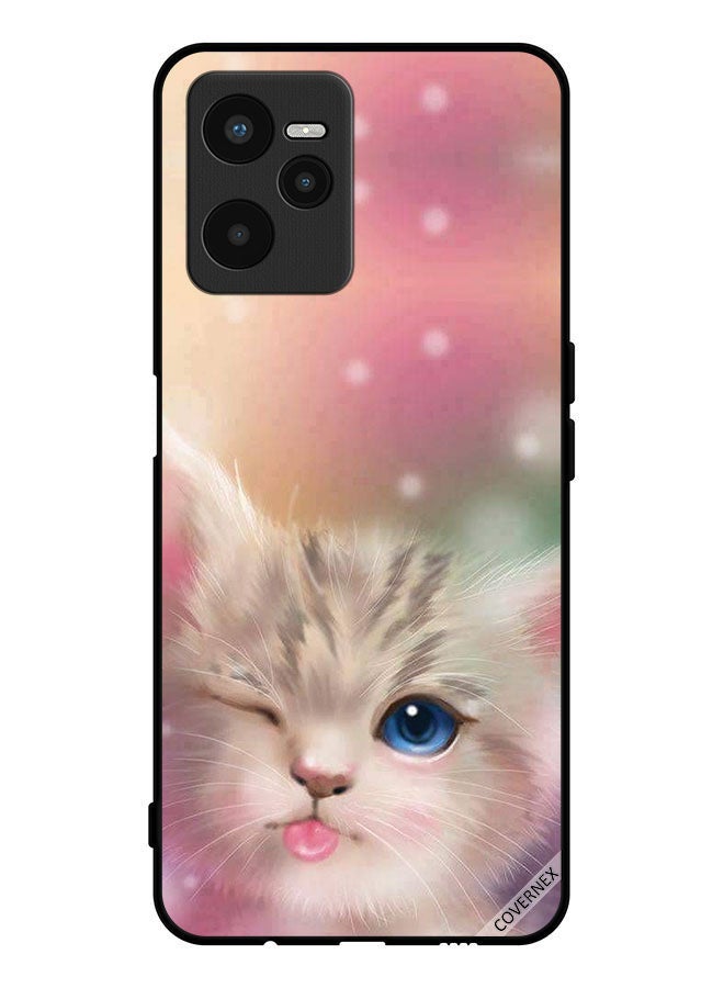 Covernex Protective Case Cover For Realme C35 Cute Cat Clip Art - Image 1