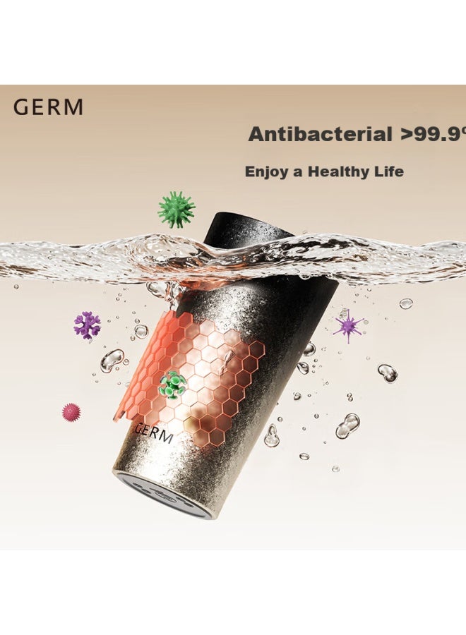 Germ Pure Titanium Insulated Mug Coffee Cup For Men And Women With Straw, Water Bottle, Teacher's Day Gift, 500ml Gold - Image 3