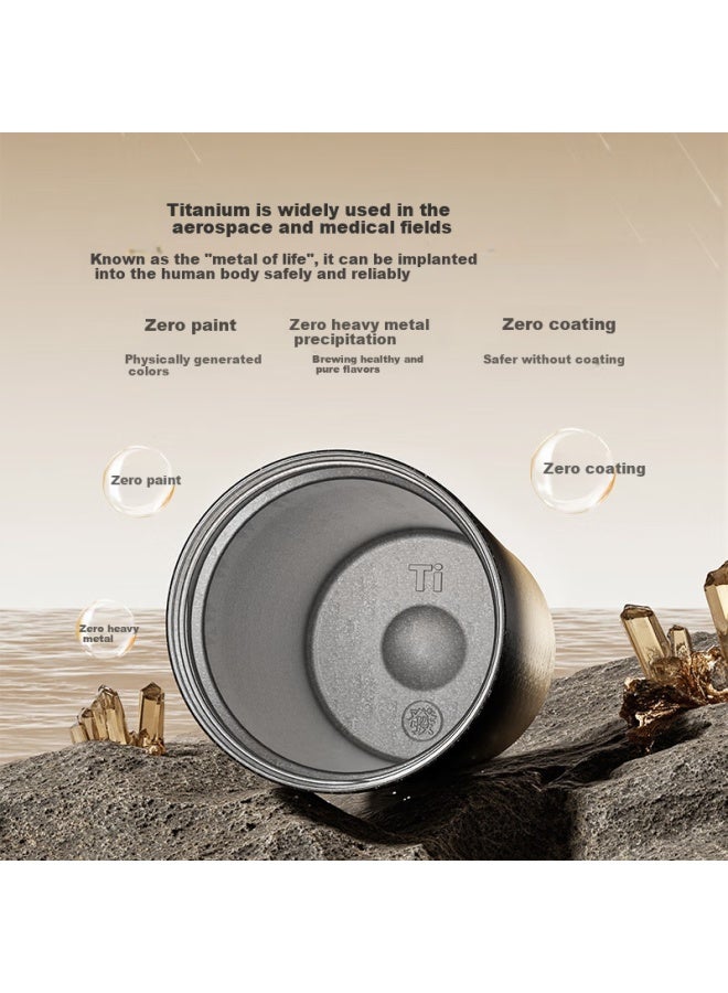 Germ Pure Titanium Insulated Mug Coffee Cup For Men And Women With Straw, Water Bottle, Teacher's Day Gift, 500ml Gold - Image 4