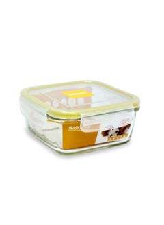 BLACKSTONE Glass Food Container with Airtight Lid Square Shape 760ml  - Image 1