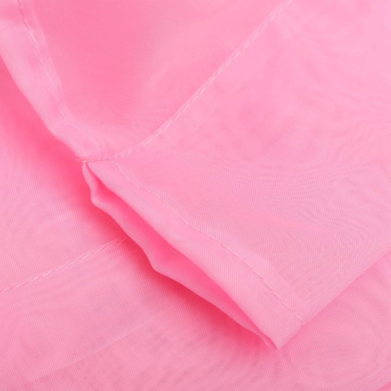 ستارة مثلث كيتشوس للمطبخ ونافذة الحمام، ستارة شيفون قصيرة جيب قضيب وردي فاتح، معالجة جزئية للنافذة للغرفة المعيشة والغرفة - Image 5