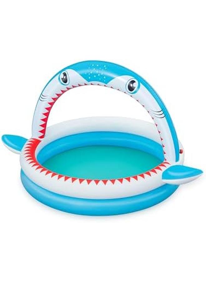 Bestway Sharktastic Paddling Pool With Water Sprinkler 163 X 127 X 92 Cm - Image 3