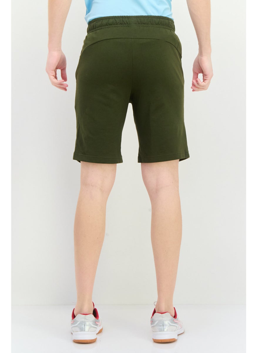 PUMA Men Sportswear Fit Drawstring Outdoor Shorts, Green  - Image 3