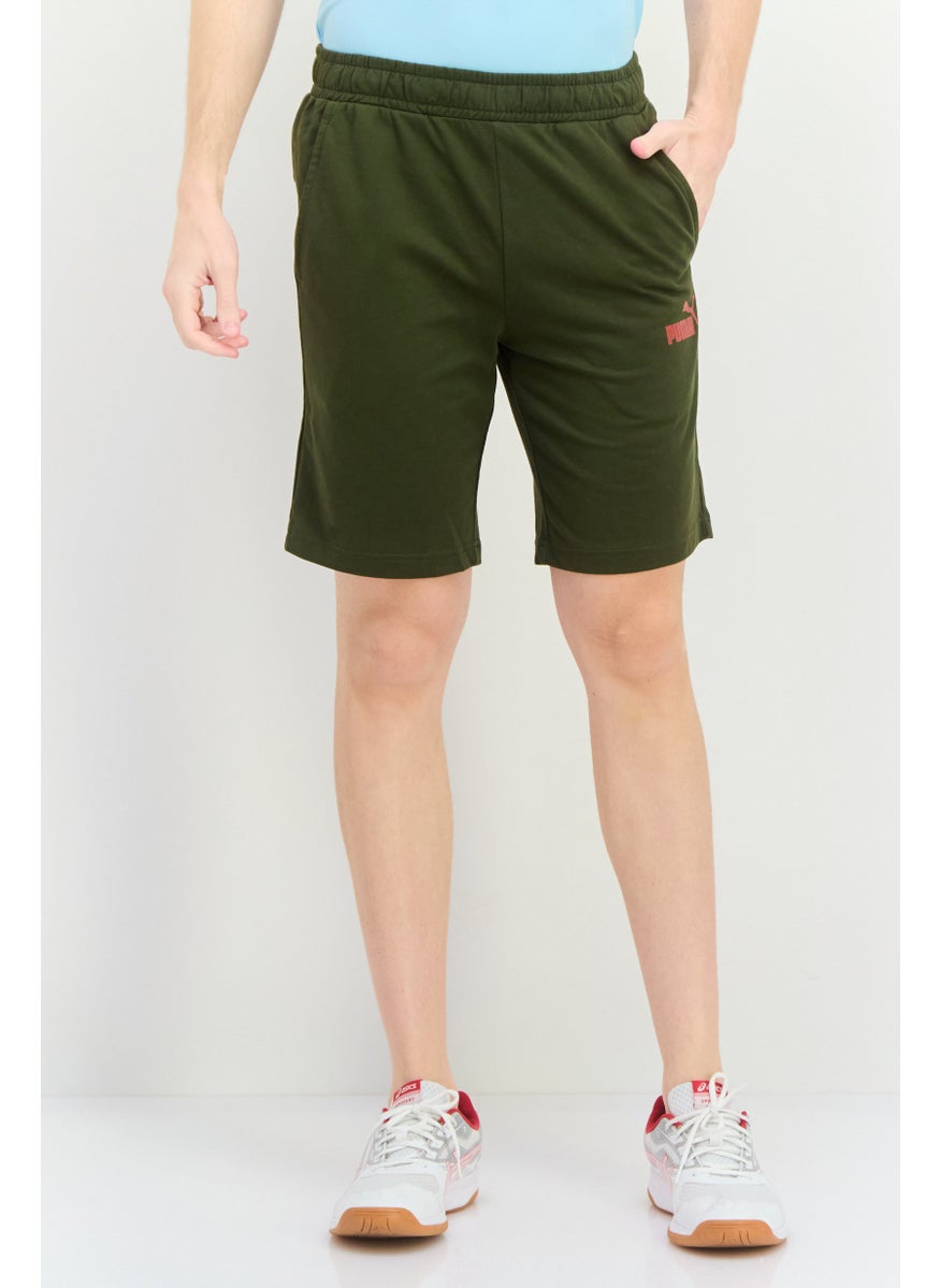 PUMA Men Sportswear Fit Drawstring Outdoor Shorts, Green  - Image 1