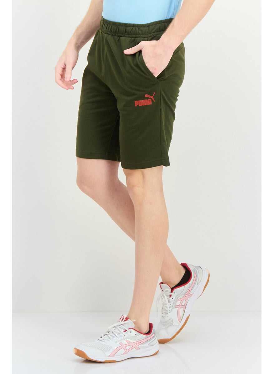 PUMA Men Sportswear Fit Drawstring Outdoor Shorts, Green  - Image 2