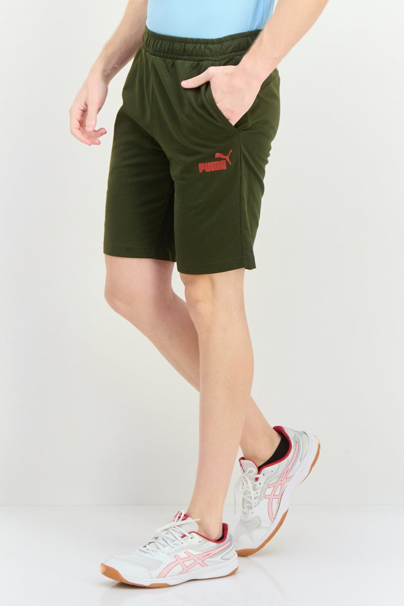 PUMA Men Sportswear Fit Drawstring Outdoor Shorts, Green - Image 2