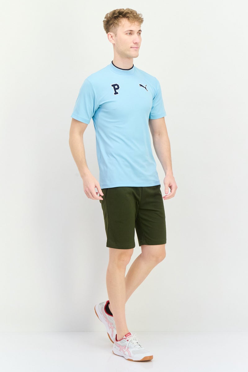 PUMA Men Sportswear Fit Drawstring Outdoor Shorts, Green - Image 4