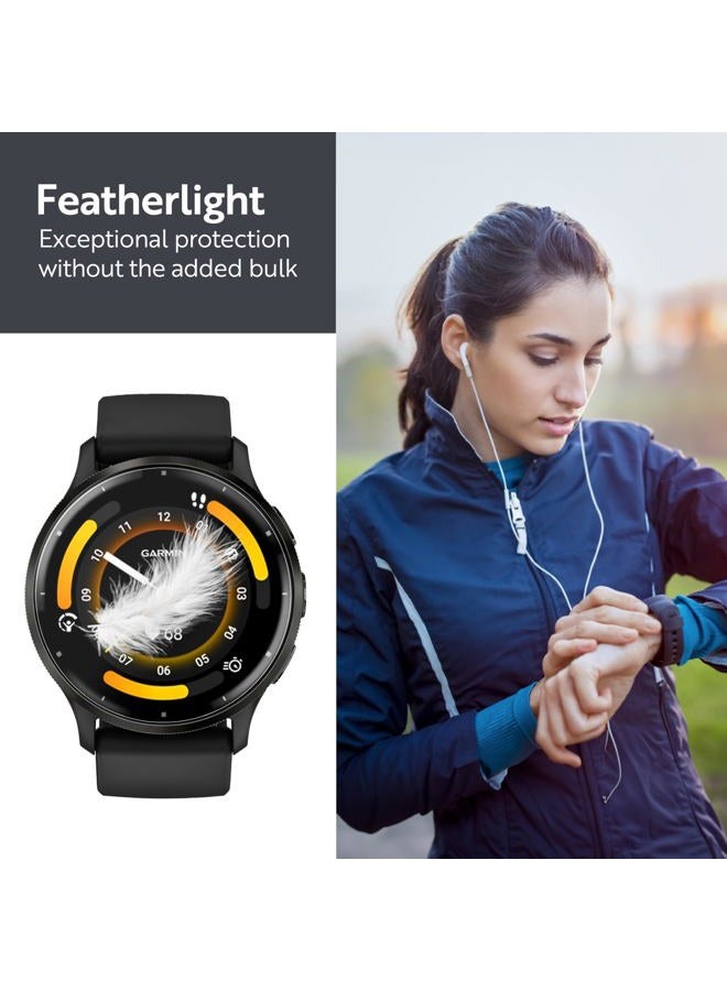 ArmorSuit 6 عبوات لحماية شاشة Garmin Venu 3 (45 مم) فيلم عسكري شفاف HD - صنع في الولايات المتحدة الأمريكية - Image 4