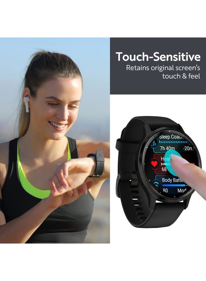 ArmorSuit 6 عبوات لحماية شاشة Garmin Venu 3 (45 مم) فيلم عسكري شفاف HD - صنع في الولايات المتحدة الأمريكية - Image 2