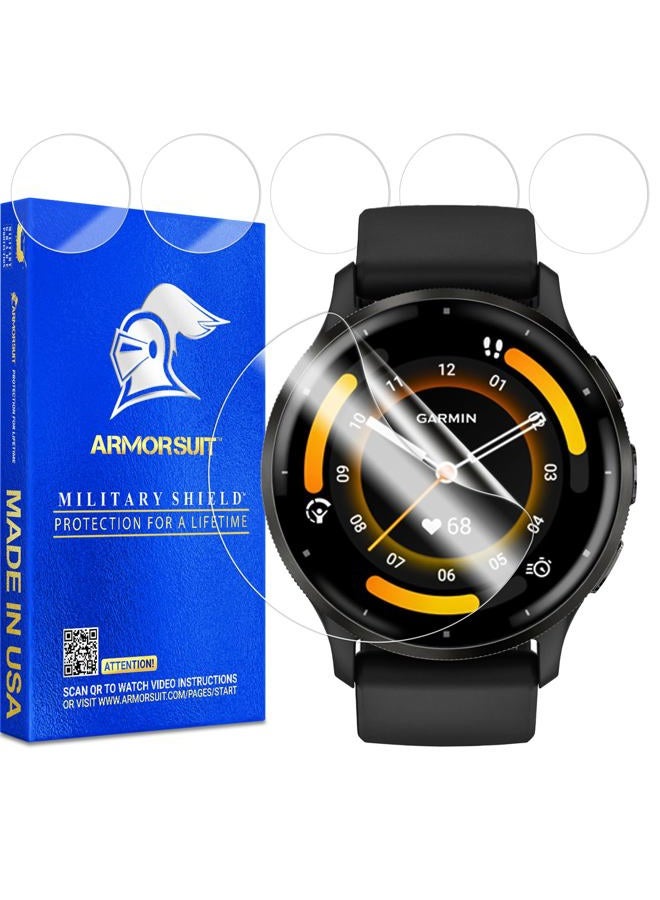 ArmorSuit 6 عبوات لحماية شاشة Garmin Venu 3 (45 مم) فيلم عسكري شفاف HD - صنع في الولايات المتحدة الأمريكية - Image 1