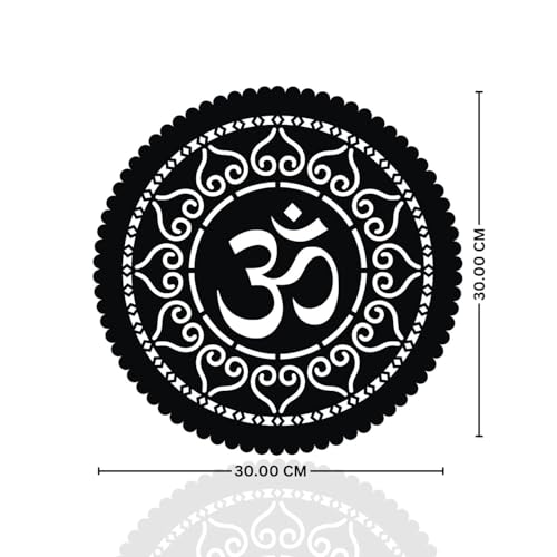 LASER ART Wooden Om LED Wall Hanging for Living Room & Temple, Bedroom, Pooja Room, Mandir, Shops, Hotel | Spiritual Mandir Wall Decor Light. - Image 3