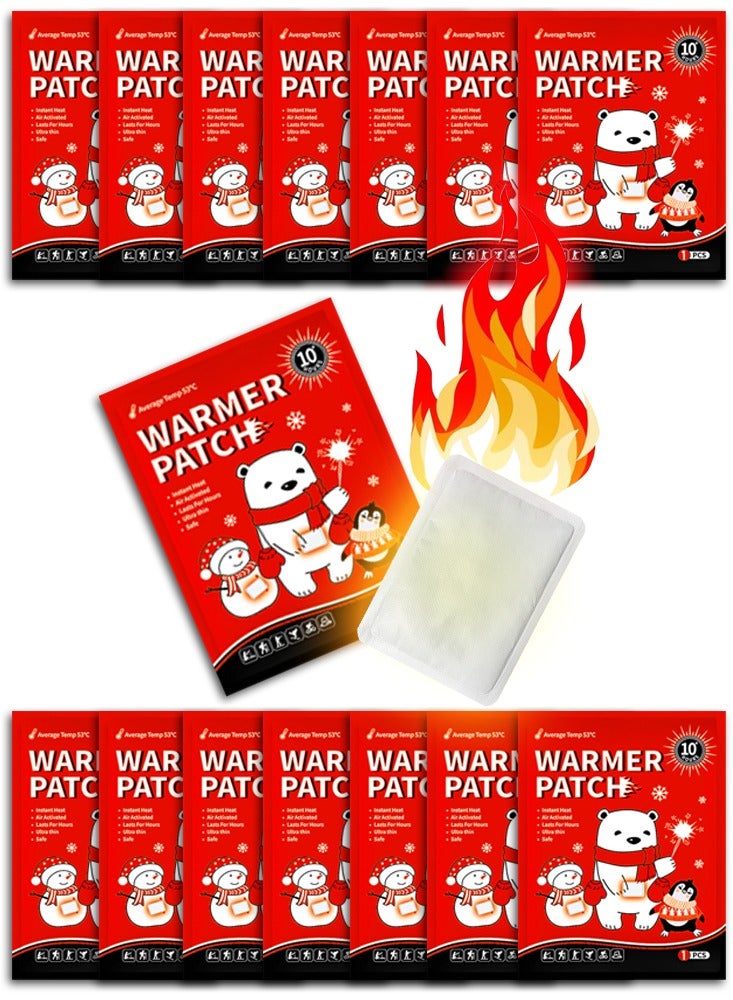 Body & Hand Warmers - Long Lasting Natural Odorless Air Activated Warmers - Up to 10 Hours of Heat, Hot Warmer Patch for Skiing, Winter Hiking, Outdoor Camping - 15 Pack