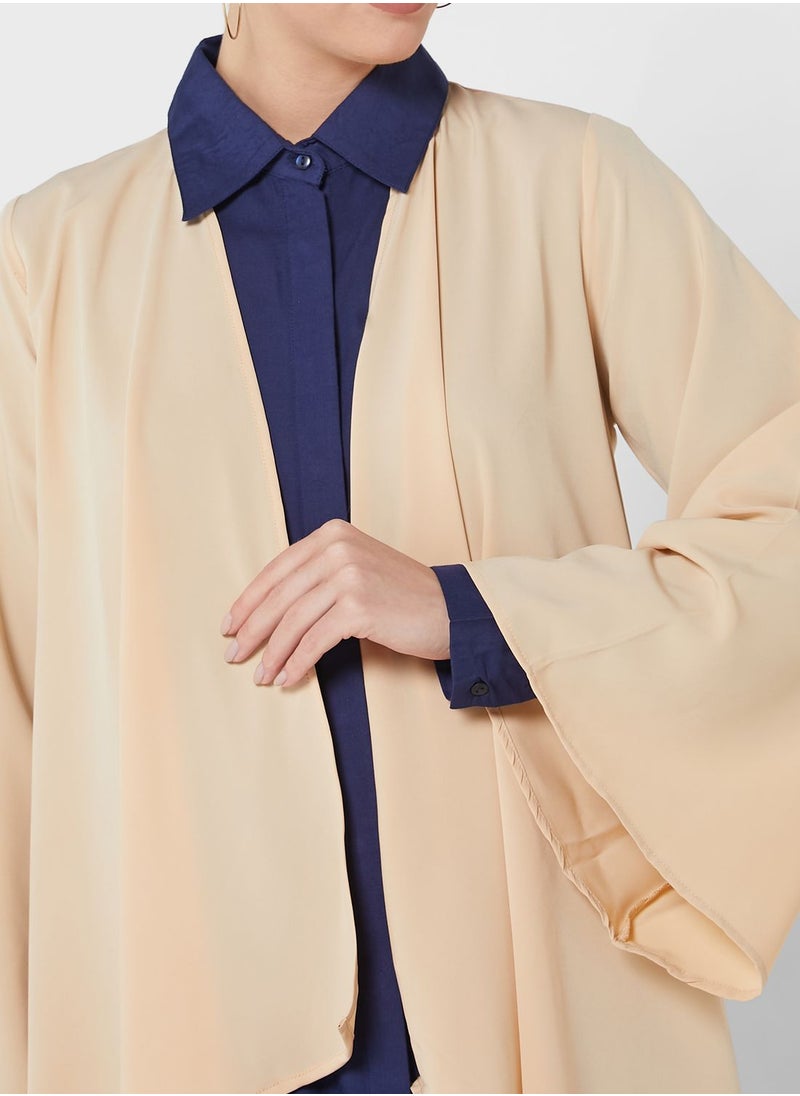 Khizana - Drape Detail Duster Jacket - Image 1
