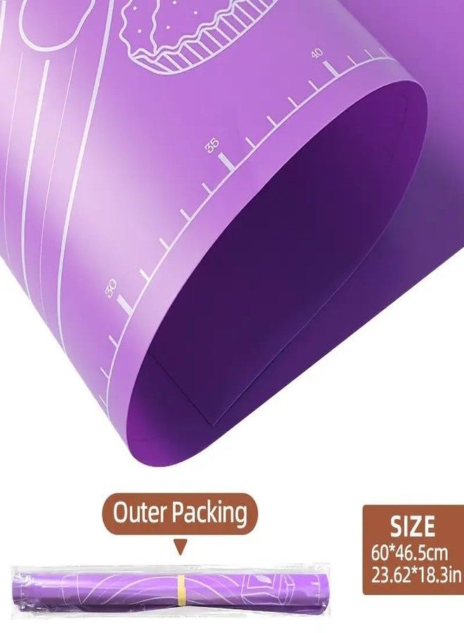 Mahima Gold Silicone Pastry Mat with Measurements, Large Non-Stick Baking Mat,(Multi Colour) - Image 3