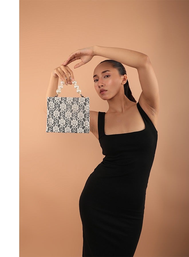 earthbags Audrey Lace Mini Bag Black  - Image 2
