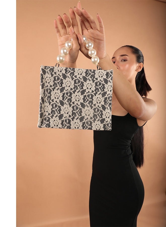 earthbags Audrey Lace Mini Bag Black  - Image 3