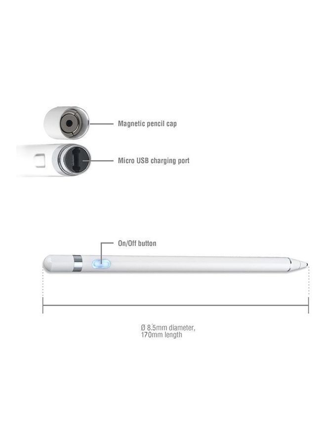 NIBEMINENT Stylus Pens For Touch Screens White  - Image 2