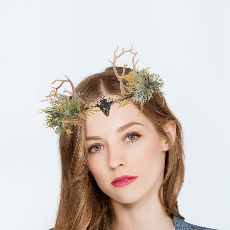 Fairy Antler - Renaissance Costume Headpiece For Women Elven Circlet Deer Horn Cosplay Photo Prop For Festival Fairy - Image 5