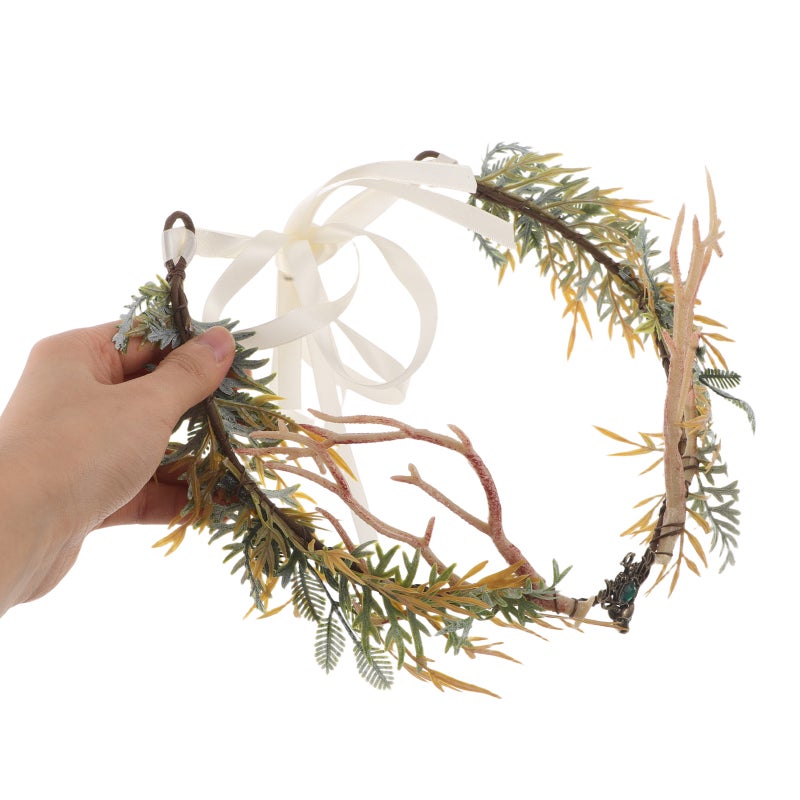 Fairy Antler - Renaissance Costume Headpiece For Women Elven Circlet Deer Horn Cosplay Photo Prop For Festival Fairy - Image 2