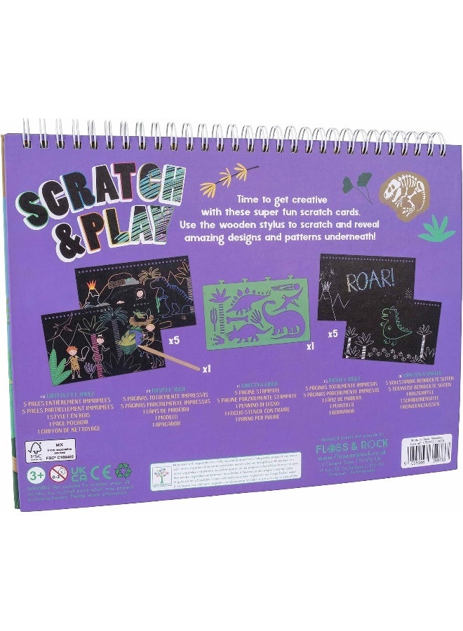 Floss & Rock Dino Scratch and Play Spiral Bound Book (Hardcover) - Image 2