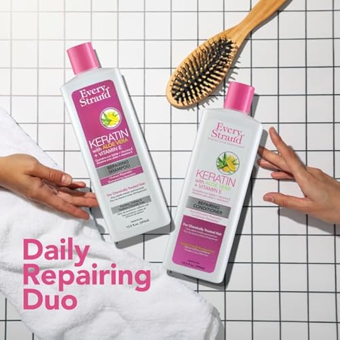 Every Strand Keratin Shampoo and Conditioner 13.5oz - Image 5