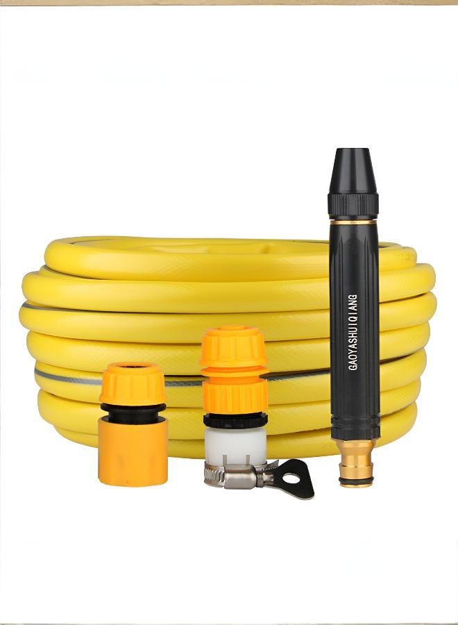 Garden hose, 20-meter thick hose, durable hose, suitable for watering lawns, gardens and patios, as well as outdoor cleaning, household high-pressure water gun head, car wash adjustable nozzle, powerful water spray for gardens and flower gardens, patio cleaning tool with hose. - Image 2