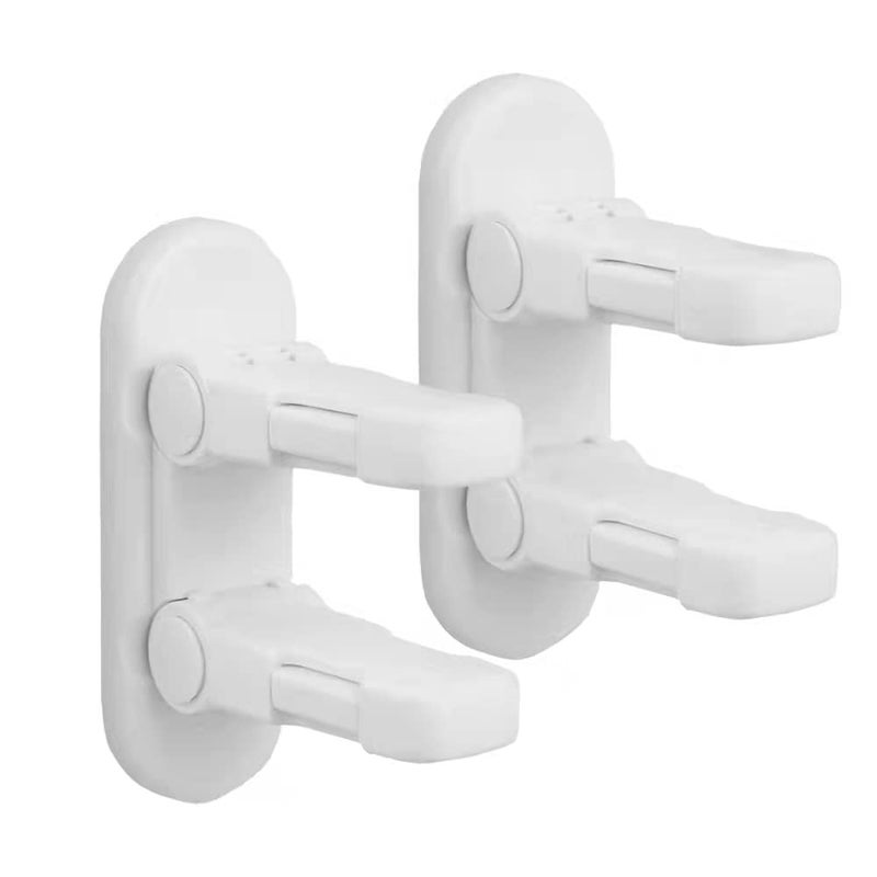 Flowden Improved Childproof Door Lever Lock（2 Pack）Prevents Toddlers from Opening Doors. Durable ABS with Adhesive Backing. Simple Install, No Tools Needed - Image 1