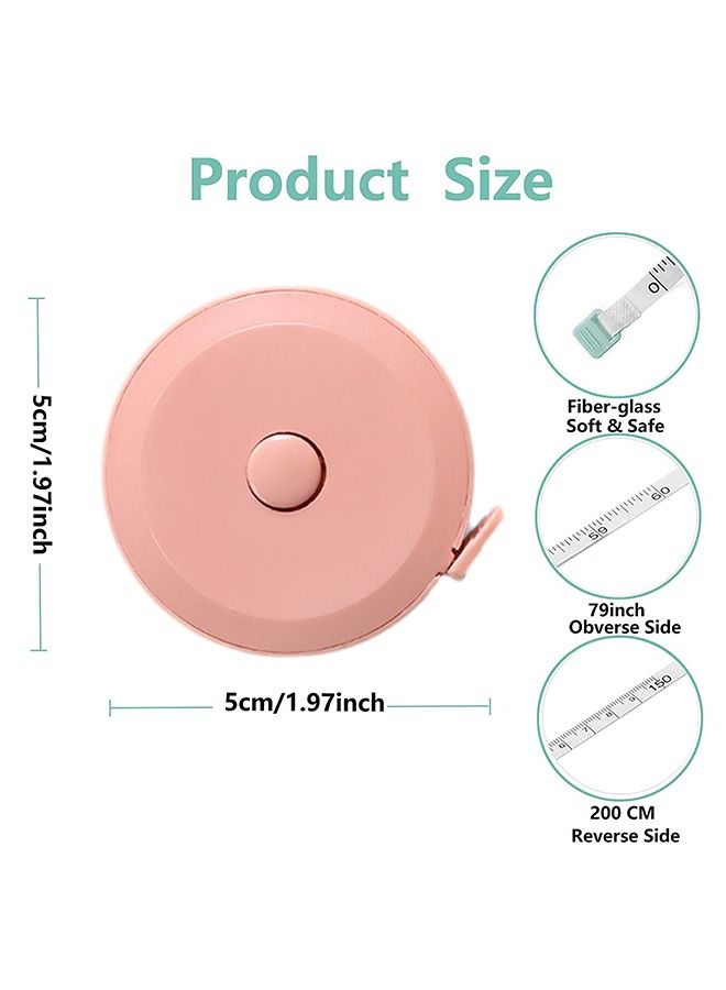 Umiwin 2 Pcs Tape Measure For Body Measuring, 60 inch Measuring Tape For Body Cloth Measurements, Sewing Tailor, Double Scale Soft Tape Measure, Retractable Fabric Tape Measure  - Image 2