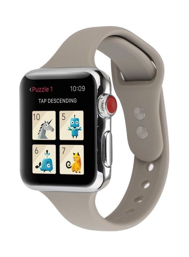 NIBEMINENT Replacement Watchband for Apple Watch Series 5/4/3/2/1 42/44mm Rock Grey - Image 3