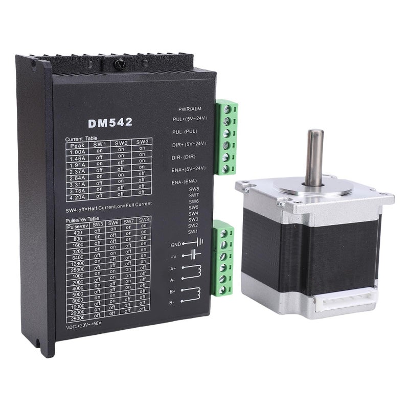 Nema 23 Stepper Motor Kit with Encoder and Microstep Driver for CNC Engraving Machine 3D Printer - Image 2