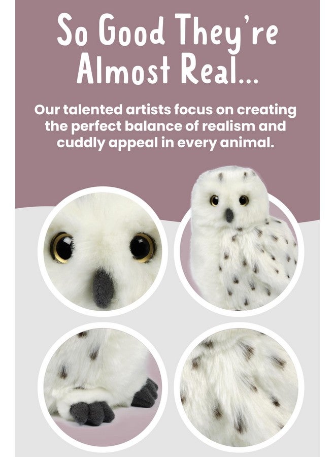 Keycraft Living Nature Snowy Owl Stuffed Animal | Fluffy Owl | Soft Toy Gift For Kids | 7 Inches - Image 3